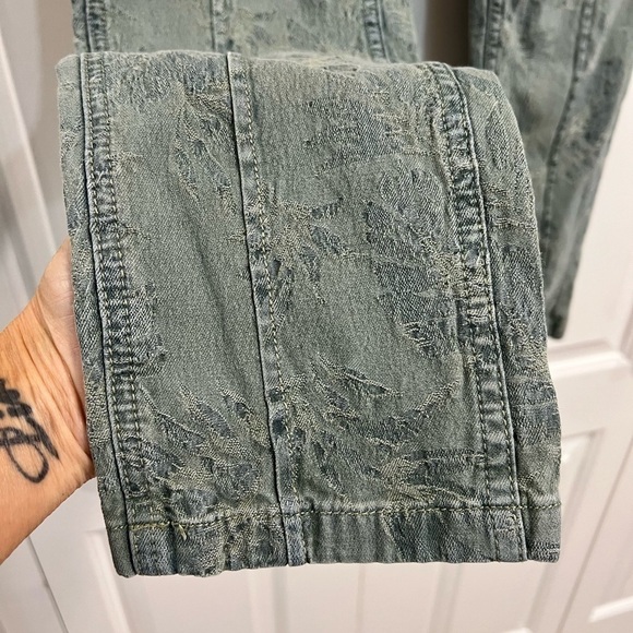 ANTHROPOLOGIE the Wanderer sage blue skinny textured jeans - Picture 11 of 11